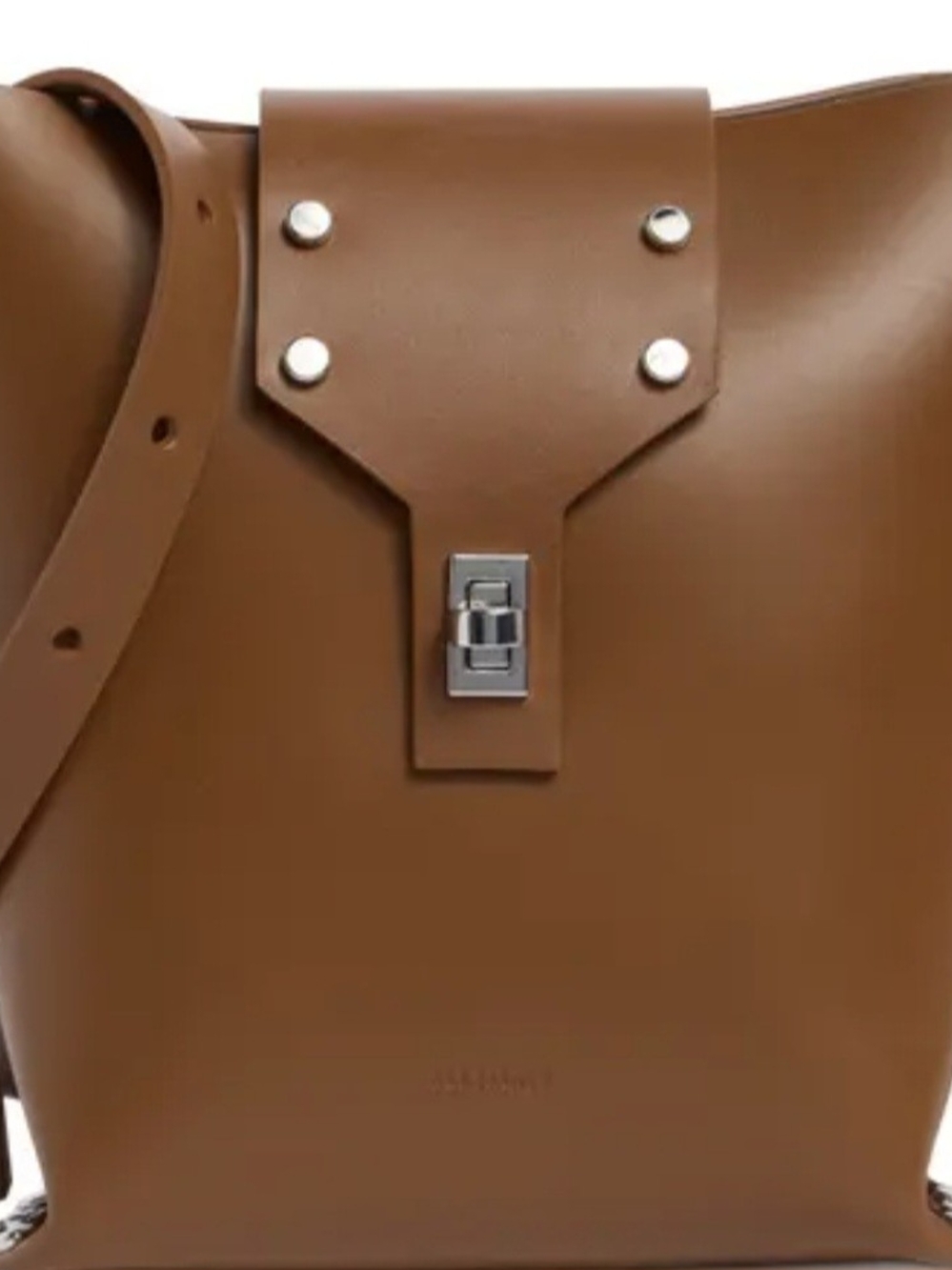 All Saints Miro Tan Leather Bag